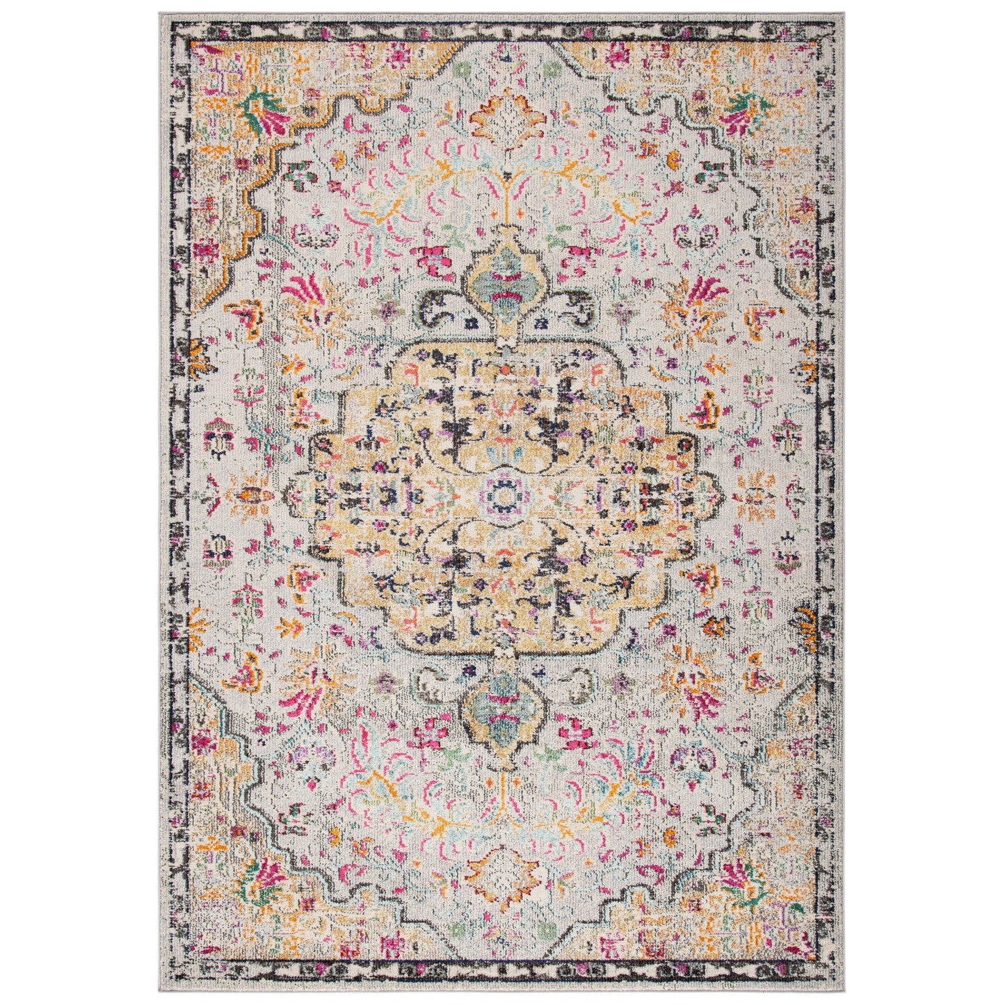 Tapis SAFAVIEH Madison Libusa Boho à médaillon vieilli