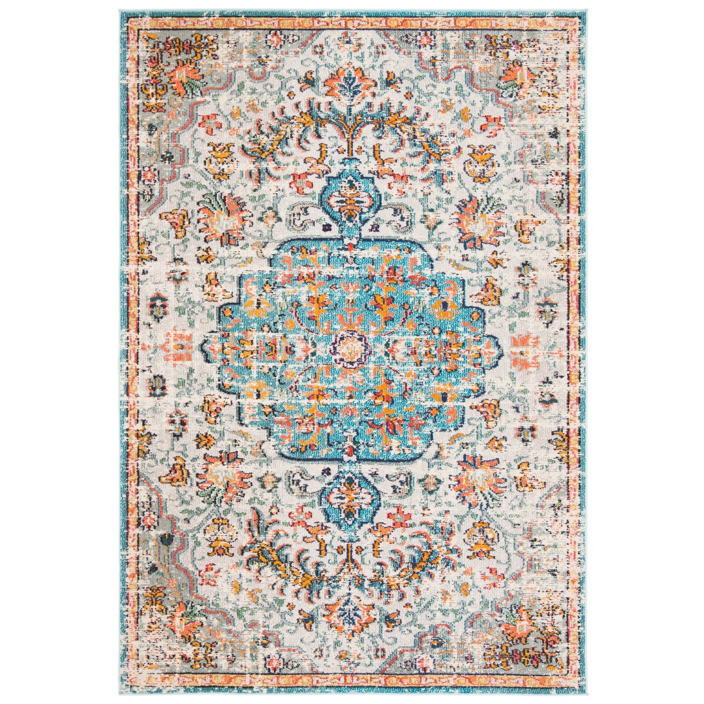 Tapis SAFAVIEH Madison Libusa Boho à médaillon vieilli