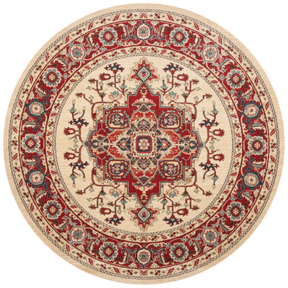 Tapis SAFAVIEH Mahal Beverley Traditionnel Grandeur Rouge/Naturel