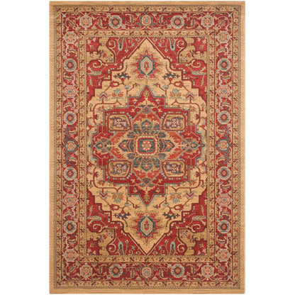 Tapis SAFAVIEH Mahal Beverley Traditionnel Grandeur Rouge/Naturel