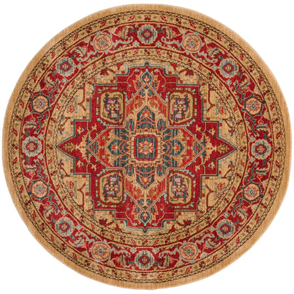 Tapis SAFAVIEH Mahal Beverley Traditionnel Grandeur Rouge/Naturel