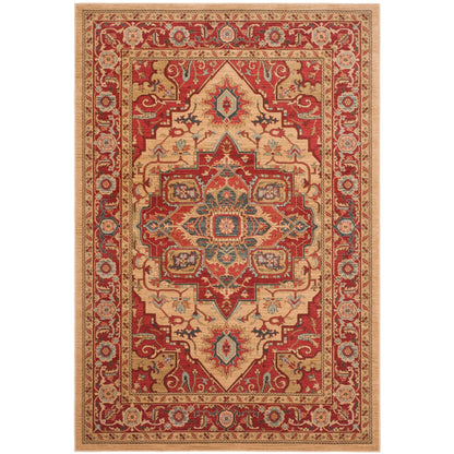 Tapis SAFAVIEH Mahal Beverley Traditionnel Grandeur Rouge/Naturel