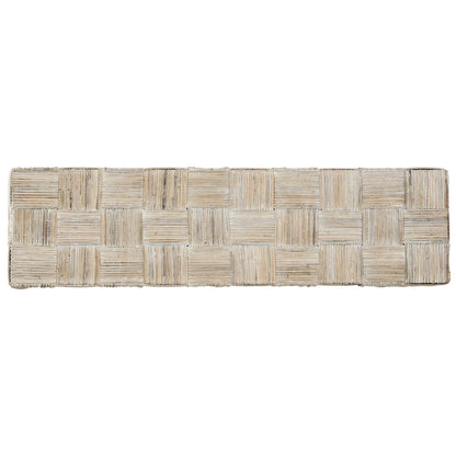 Console en rotin Mindel SAFAVIEH - 51 cm (L) x 14 cm (P) x 32 cm (H)