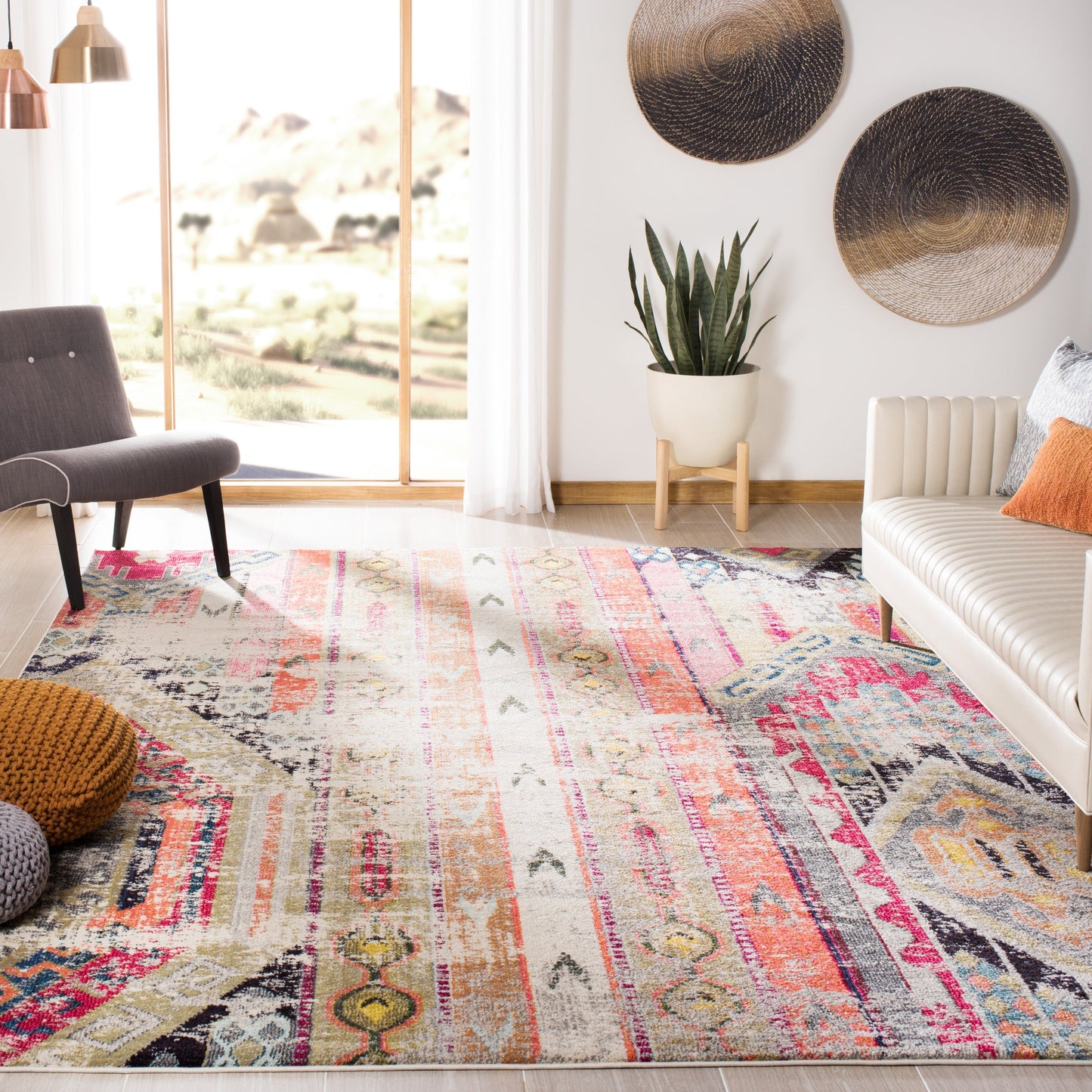 SAFAVIEH Tapis Boho vieilli Monaco Brunhildis