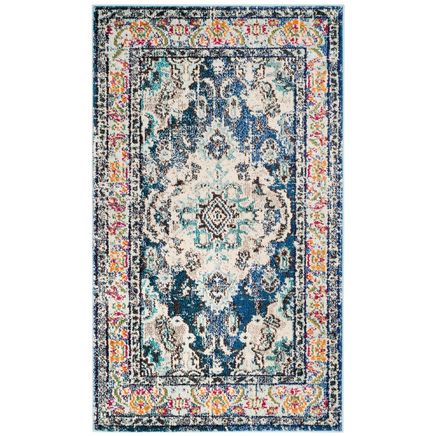 Tapis SAFAVIEH Monaco Océane Boho à médaillon vieilli