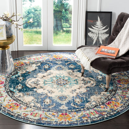 Tapis SAFAVIEH Monaco Océane Boho à médaillon vieilli