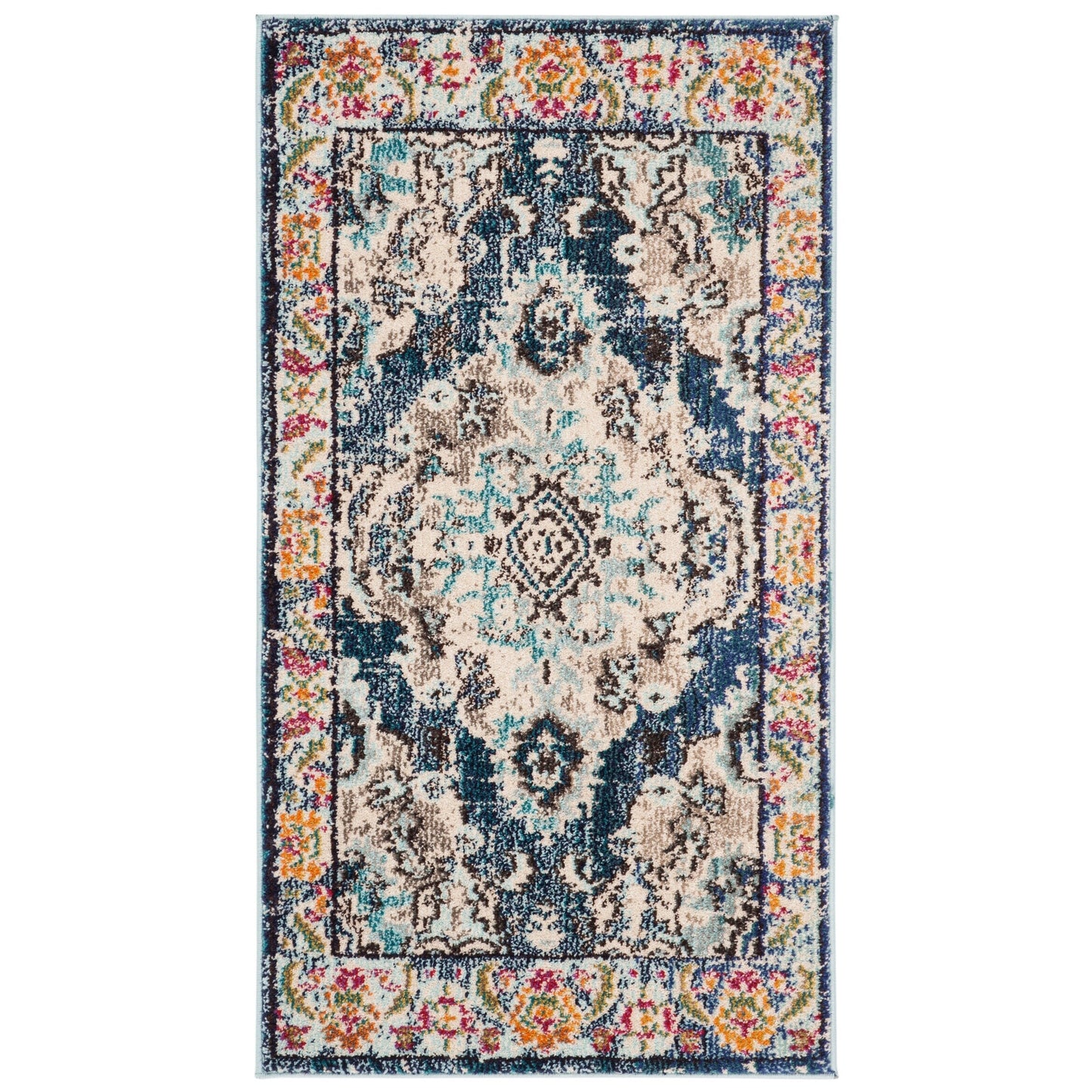 Tapis SAFAVIEH Monaco Océane Boho à médaillon vieilli