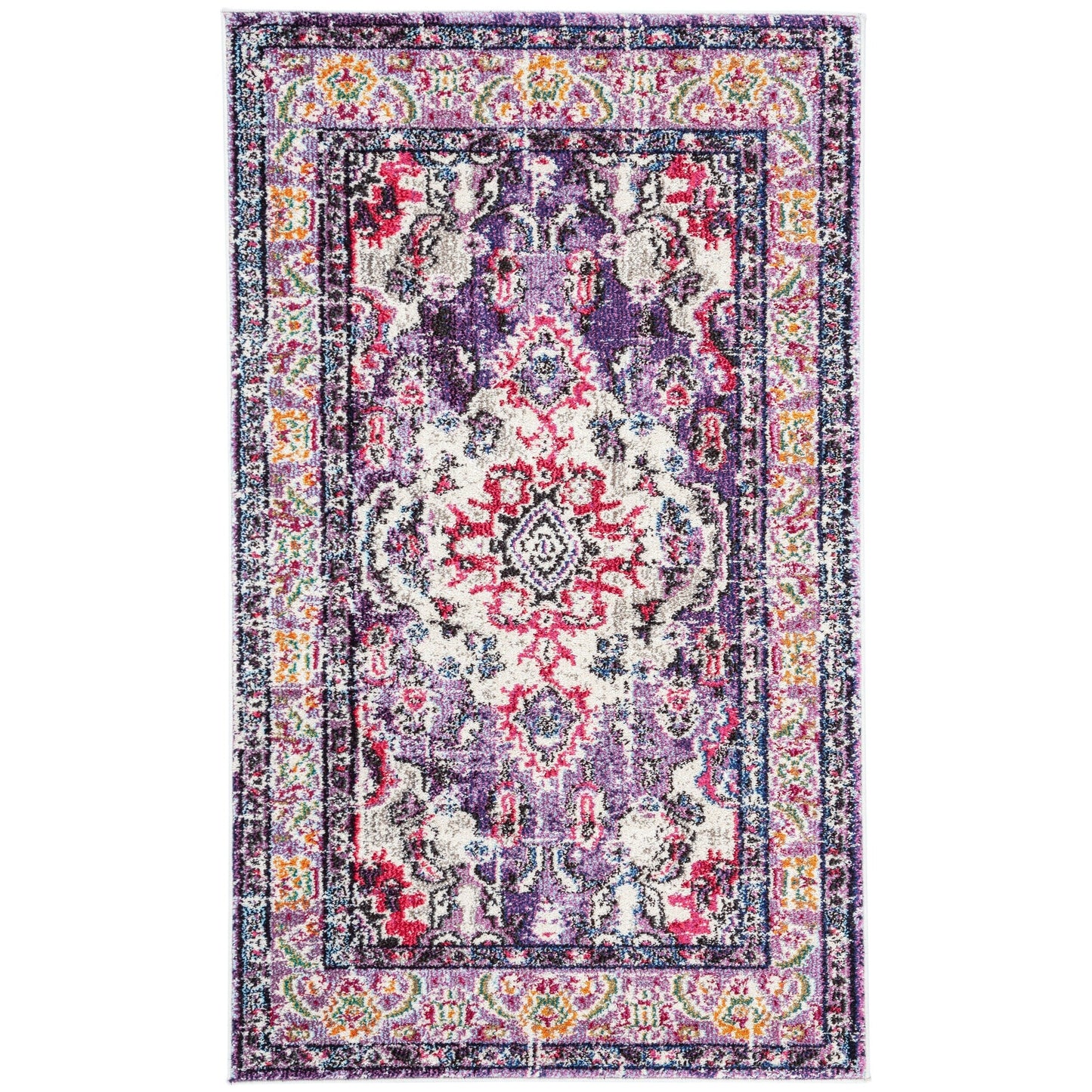 Tapis SAFAVIEH Monaco Océane Boho à médaillon vieilli