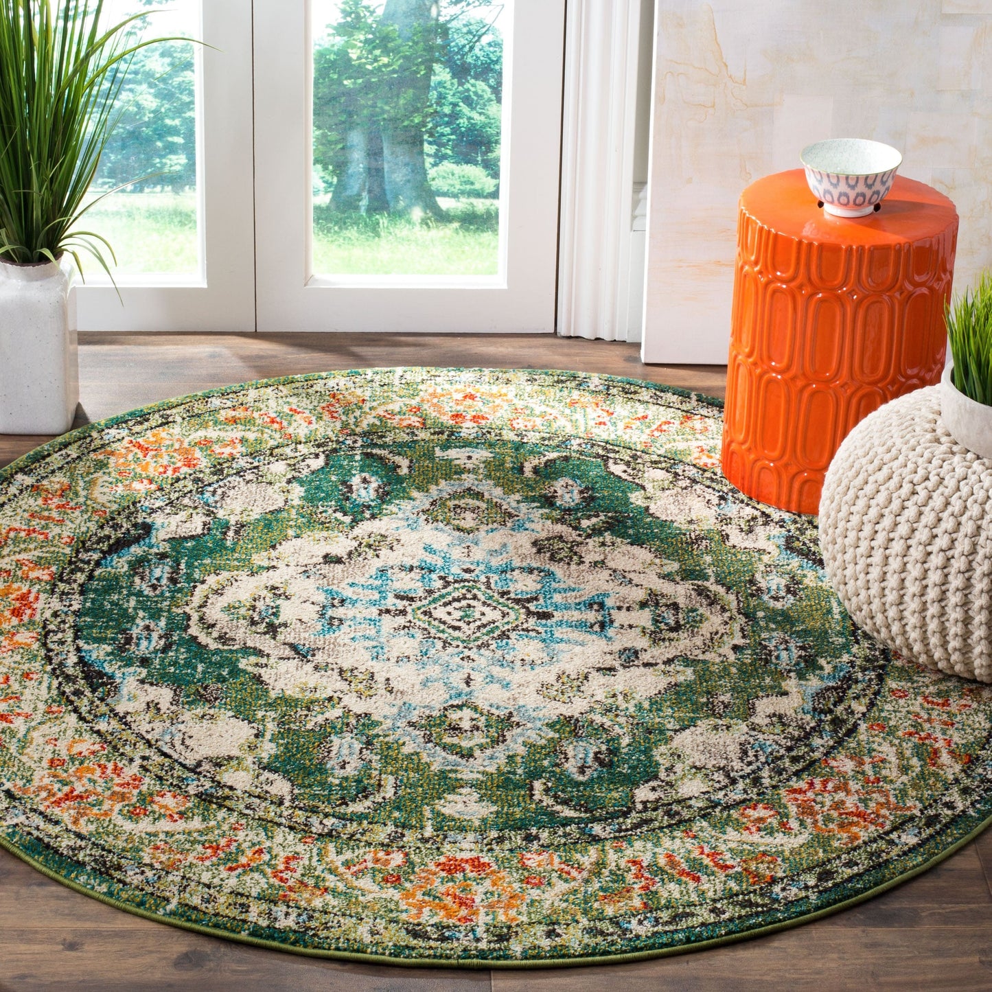 Tapis SAFAVIEH Monaco Océane Boho à médaillon vieilli