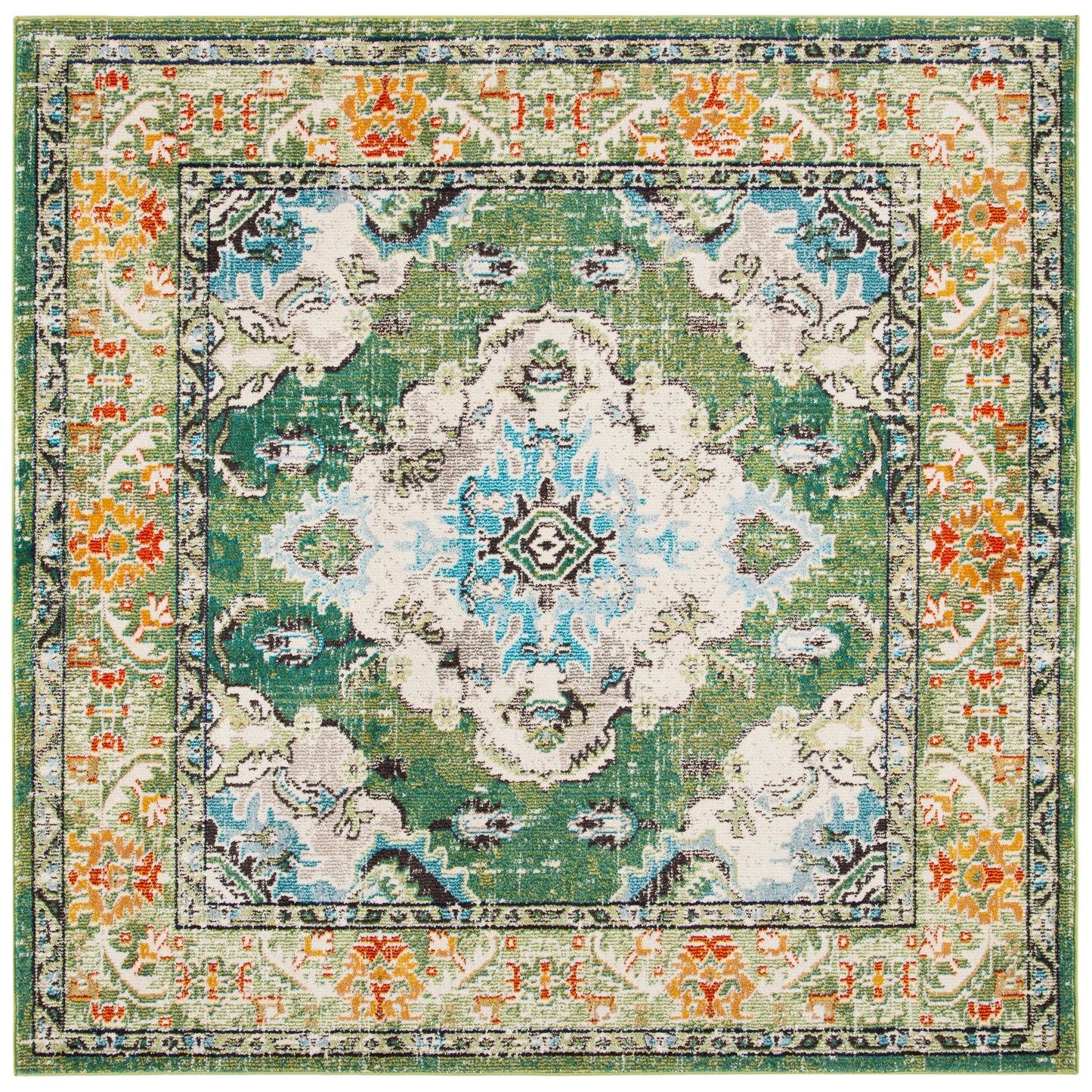 Tapis SAFAVIEH Monaco Océane Boho à médaillon vieilli