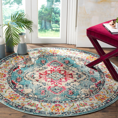 Tapis SAFAVIEH Monaco Océane Boho à médaillon vieilli