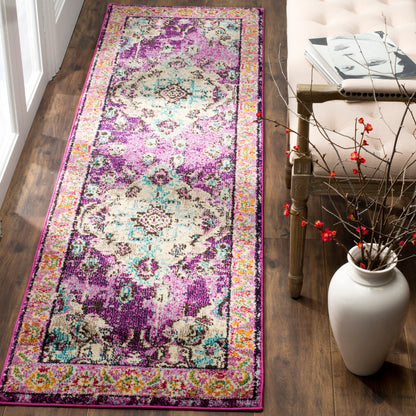 Tapis SAFAVIEH Monaco Océane Boho à médaillon vieilli