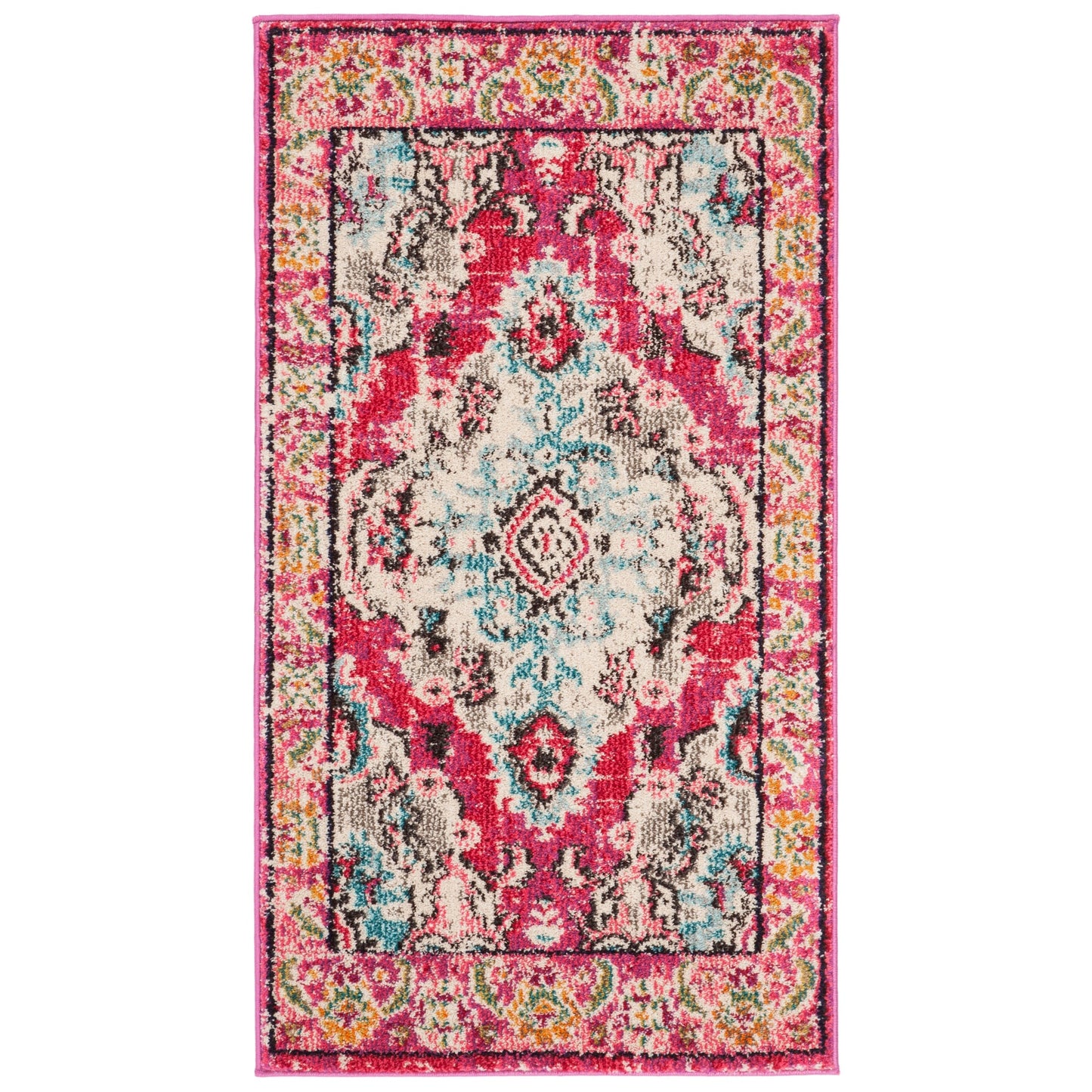 Tapis SAFAVIEH Monaco Océane Boho à médaillon vieilli