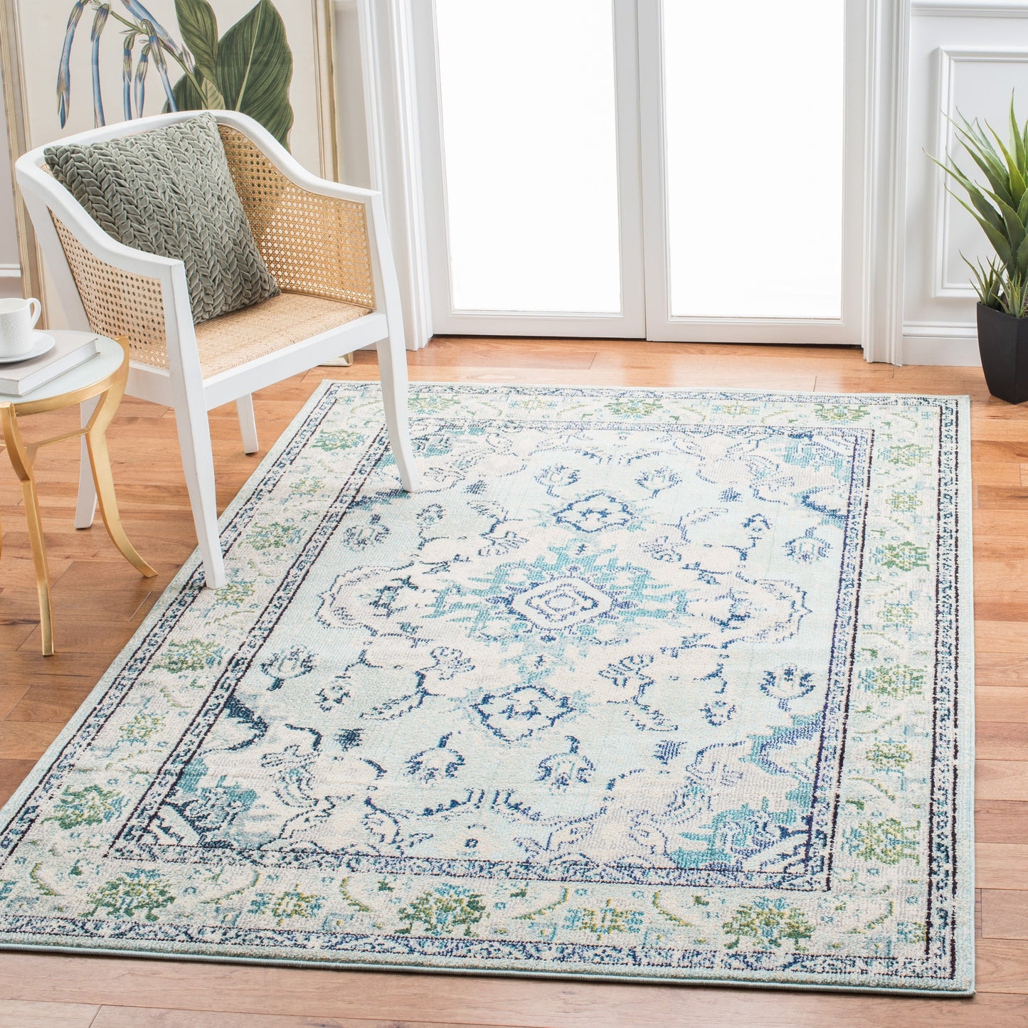 Tapis SAFAVIEH Monaco Océane Boho à médaillon vieilli