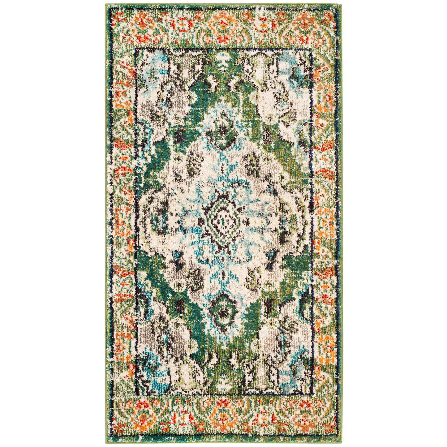 Tapis SAFAVIEH Monaco Océane Boho à médaillon vieilli