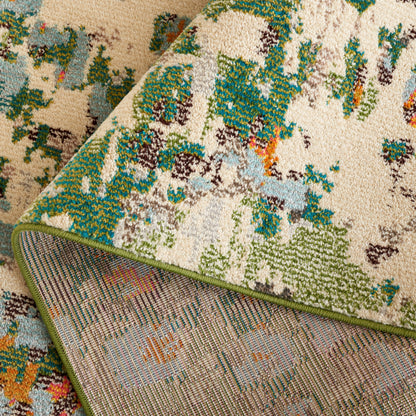 Tapis SAFAVIEH Monaco Panna Boho Abstrait Moderne Aquarelle