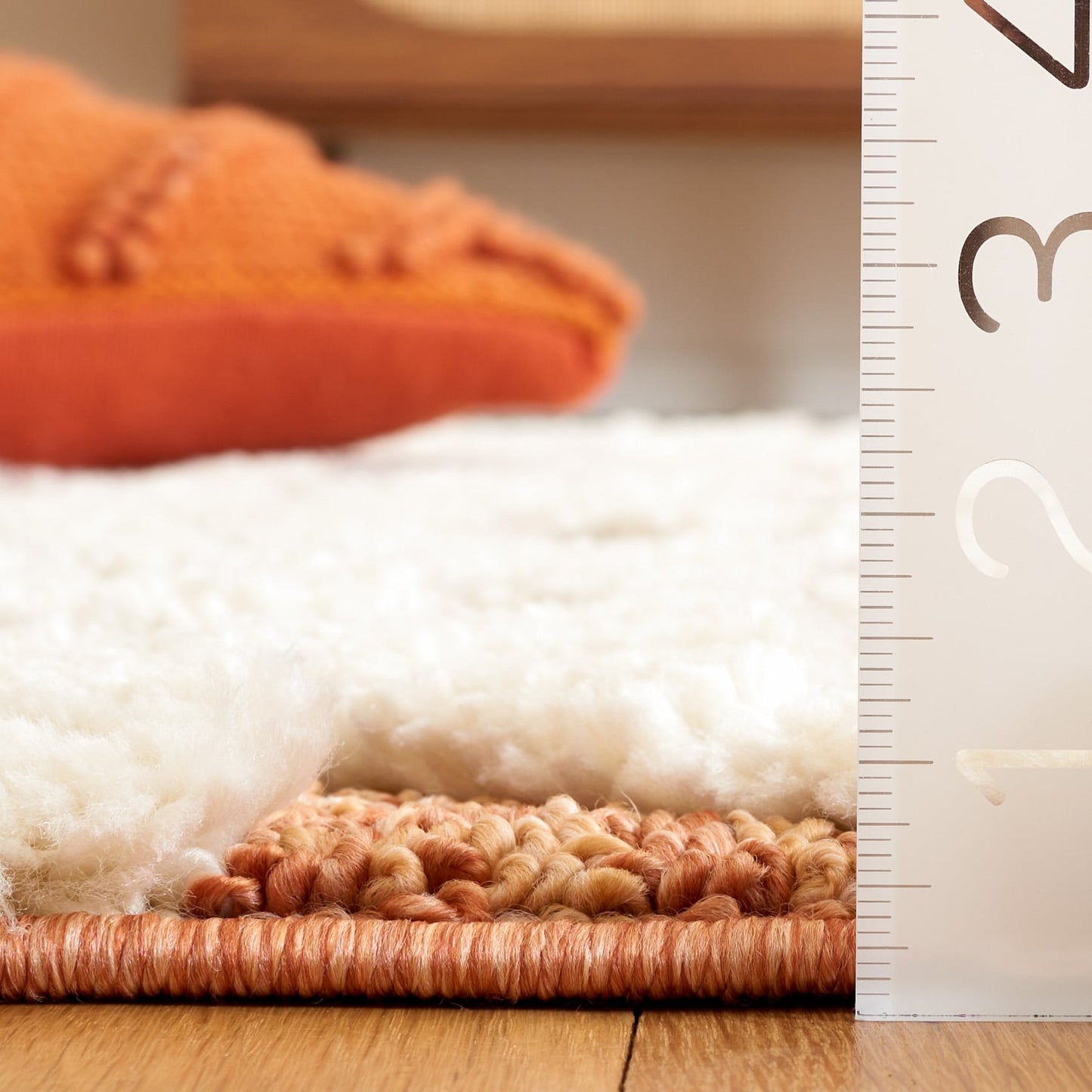 Tapis SAFAVIEH marocain à franges et poils longs Delores, épaisseur 5 cm