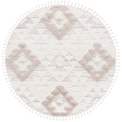 Tapis SAFAVIEH marocain à franges et poils longs Delores, épaisseur 5 cm