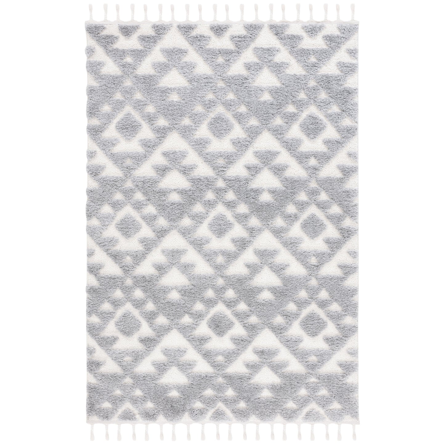 Tapis SAFAVIEH marocain à franges et poils longs Delores, épaisseur 5 cm