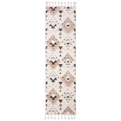 Tapis SAFAVIEH marocain à franges et poils longs Delores, épaisseur 5 cm