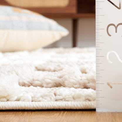 Tapis SAFAVIEH marocain à franges et poils longs Delores, épaisseur 5 cm