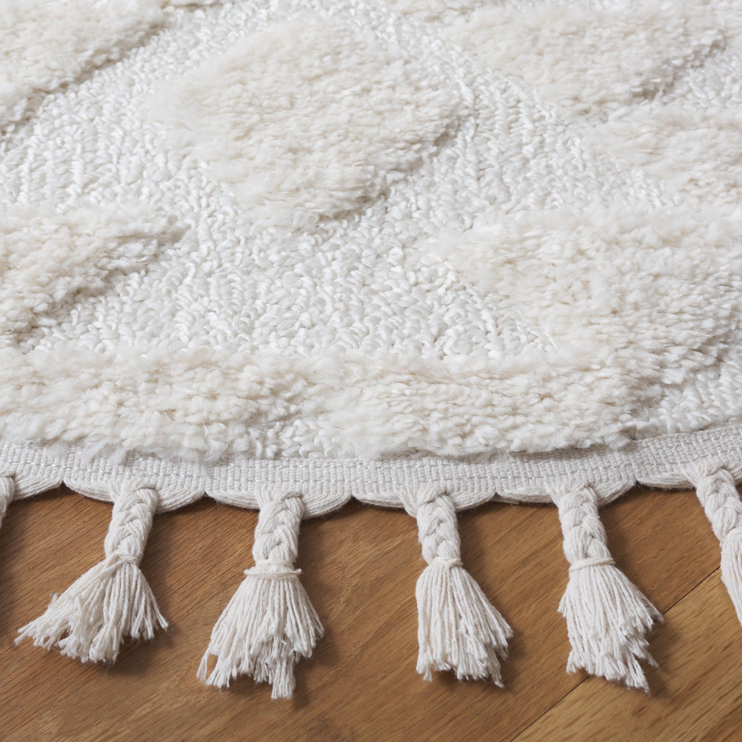 Tapis SAFAVIEH marocain à franges et poils longs Delores, épaisseur 5 cm