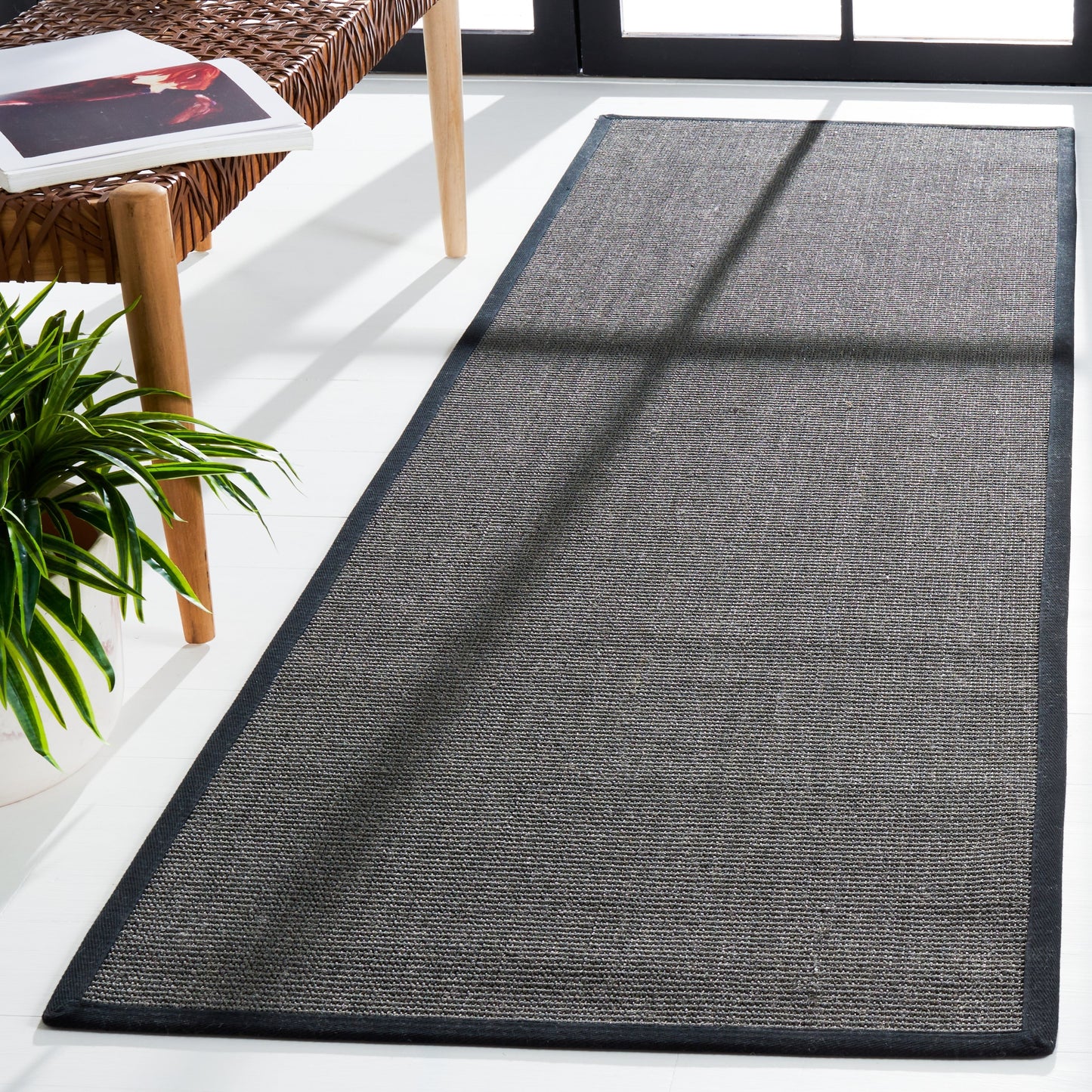 Tapis en sisal SAFAVIEH en fibres naturelles, bordure décontractée Alleen