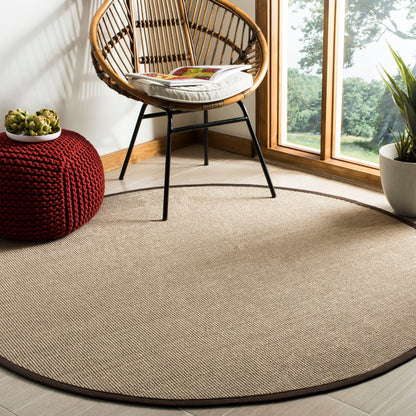 Tapis en sisal SAFAVIEH en fibres naturelles, bordure décontractée Alleen