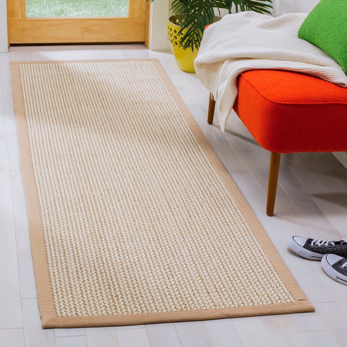 Tapis SAFAVIEH en fibres naturelles Evia, sisal et laine