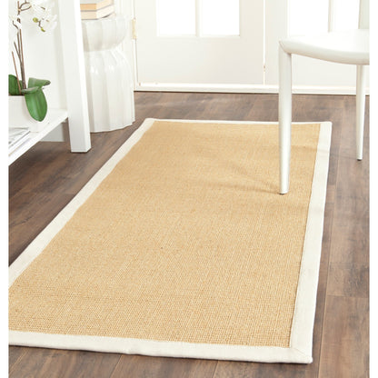 Tapis en sisal à bordure Madelyn en fibres naturelles SAFAVIEH