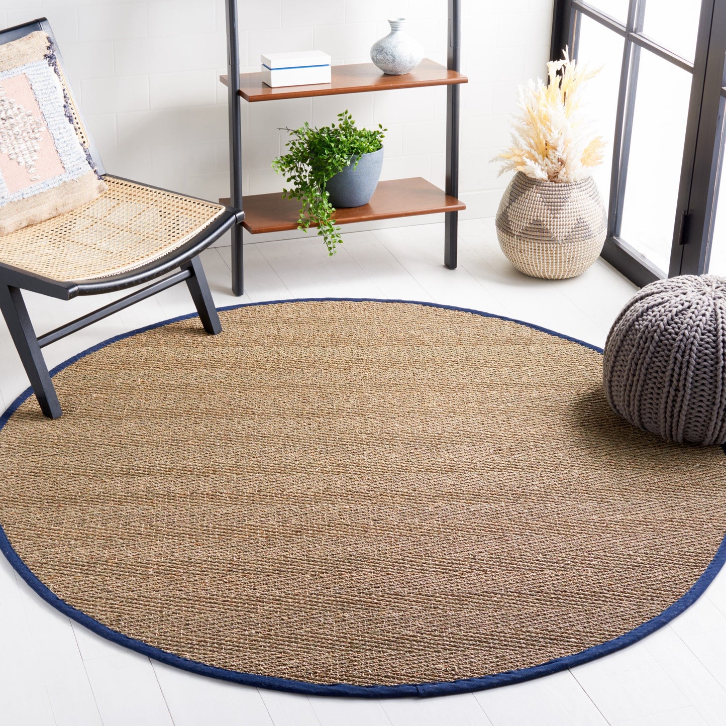 Tapis Trilby en fibres naturelles SAFAVIEH à chevrons en jonc de mer