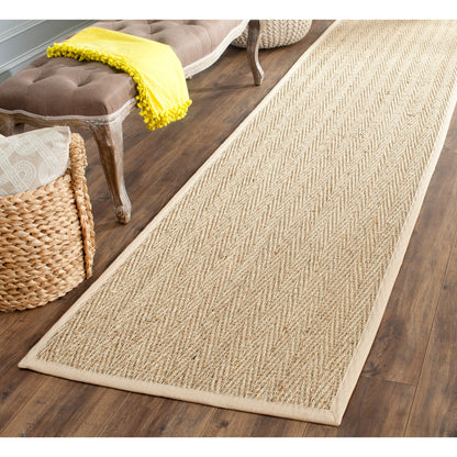 Tapis Trilby en fibres naturelles SAFAVIEH à chevrons en jonc de mer