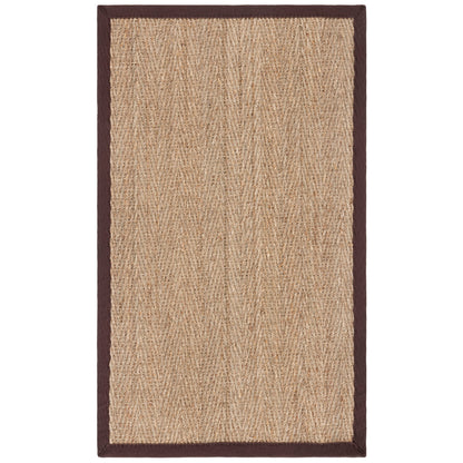 Tapis Trilby en fibres naturelles SAFAVIEH à chevrons en jonc de mer
