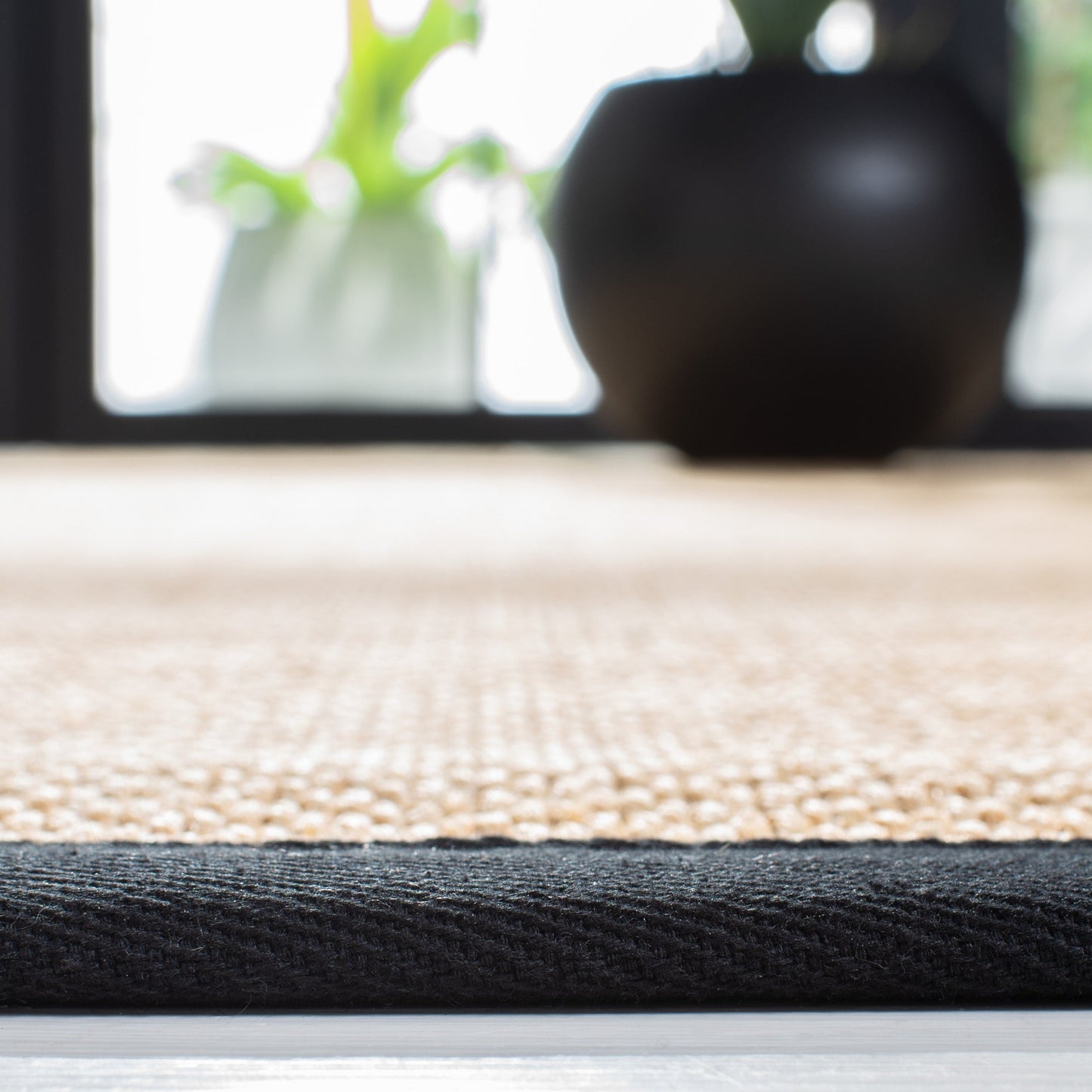 Tapis en sisal SAFAVIEH Venus en fibre naturelle, bordure décontractée