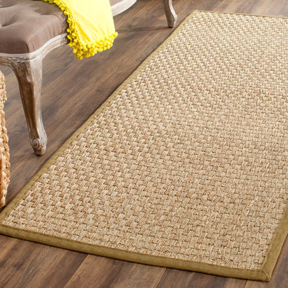 Tapis SAFAVIEH en fibres naturelles Zymryd à motif vannerie en jonc de mer
