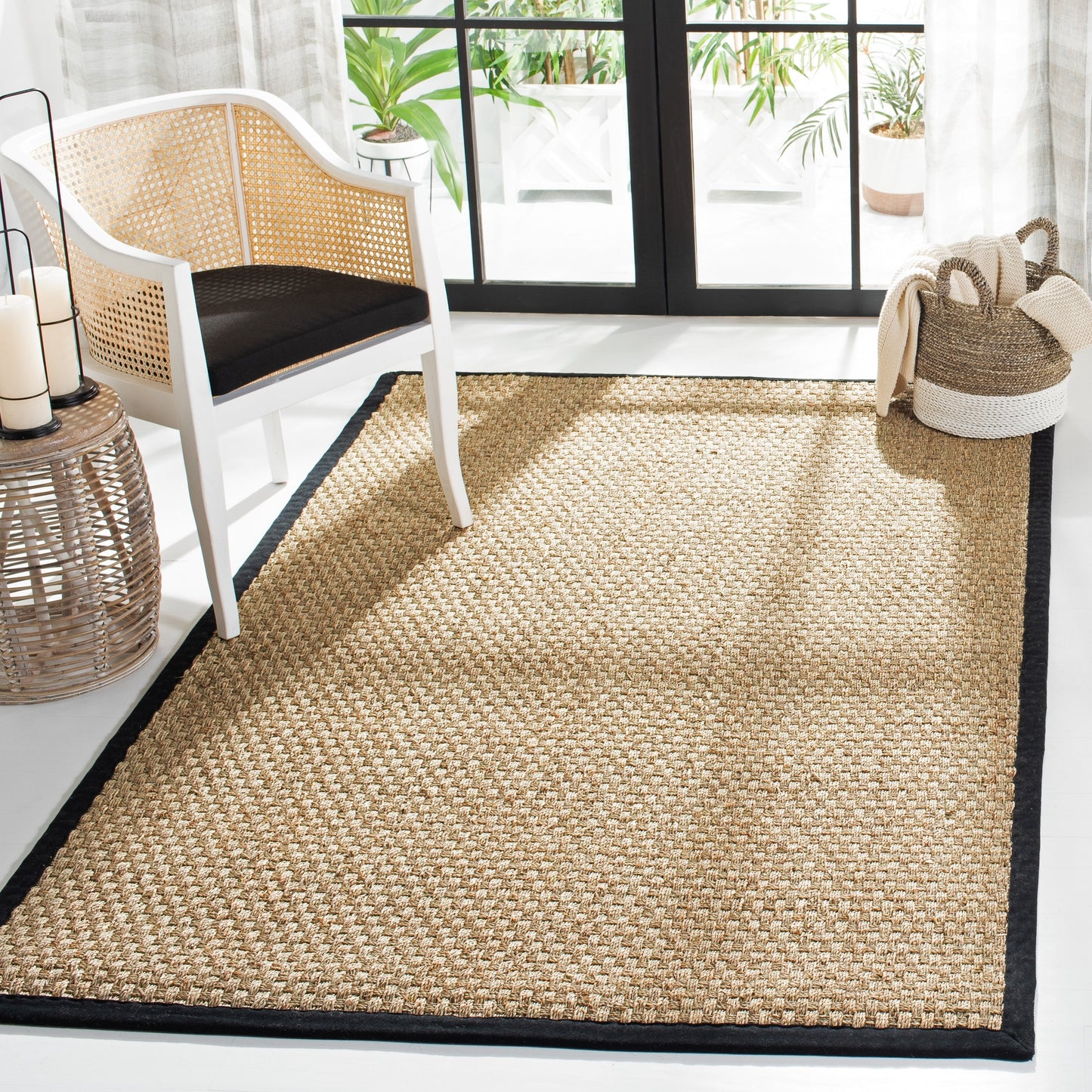Tapis SAFAVIEH en fibres naturelles Zymryd tissées en jonc de mer