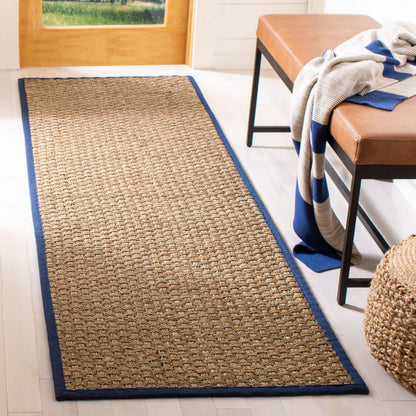 Tapis SAFAVIEH en fibres naturelles Zymryd à motif vannerie en jonc de mer