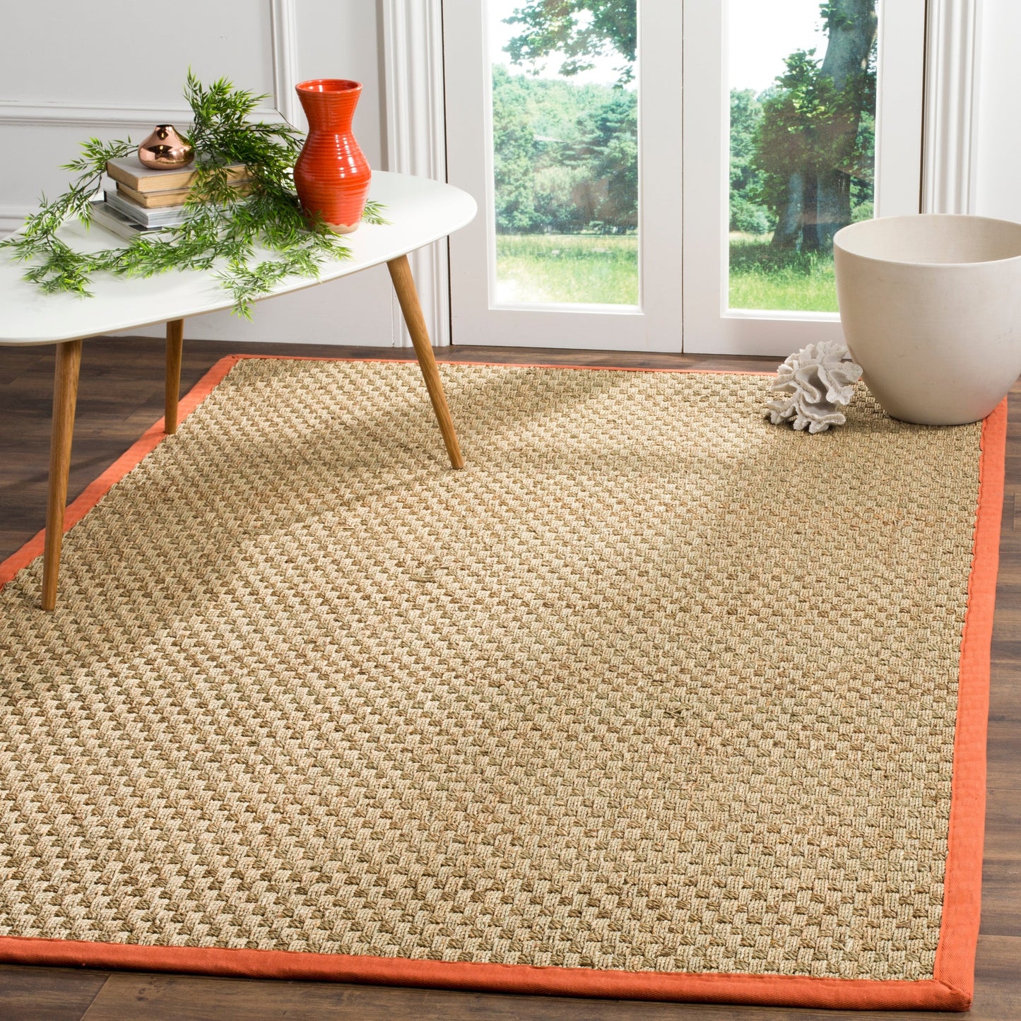 Tapis SAFAVIEH en fibres naturelles Zymryd tissées en jonc de mer