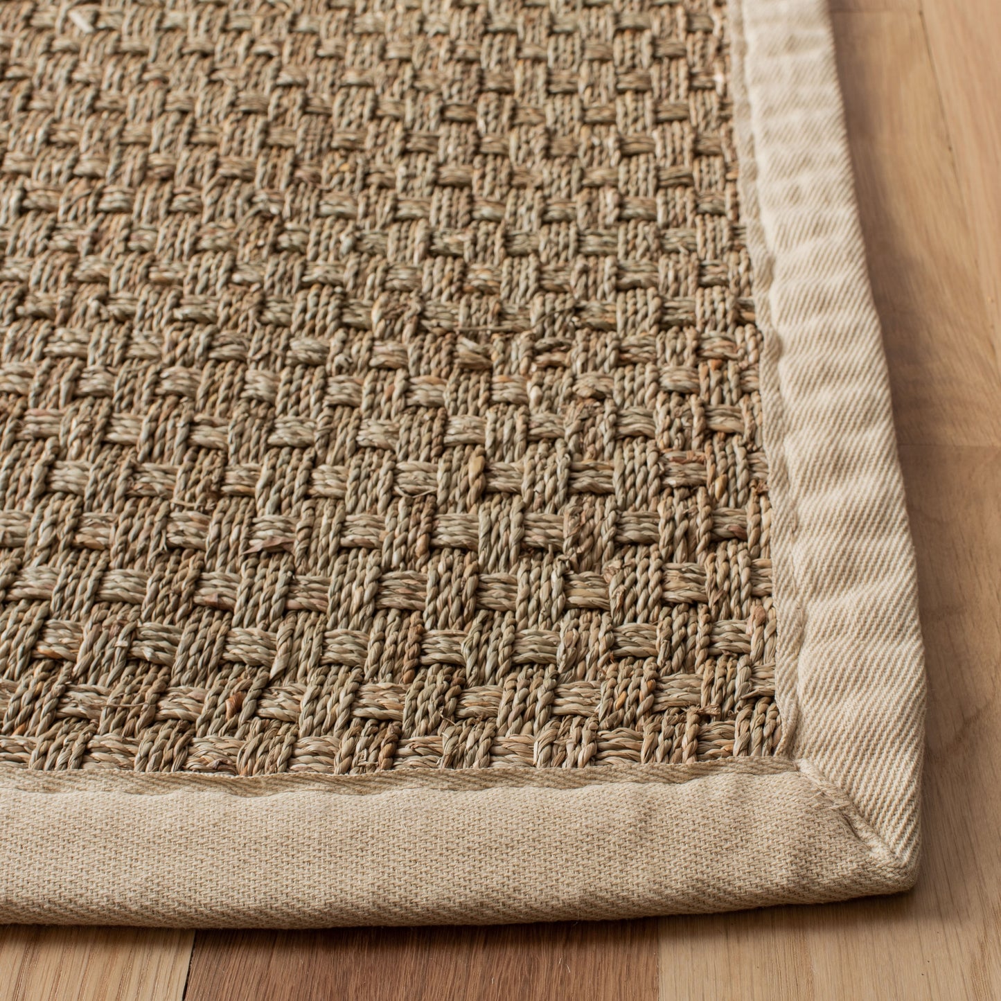 Tapis SAFAVIEH en fibres naturelles Zymryd à motif vannerie en jonc de mer