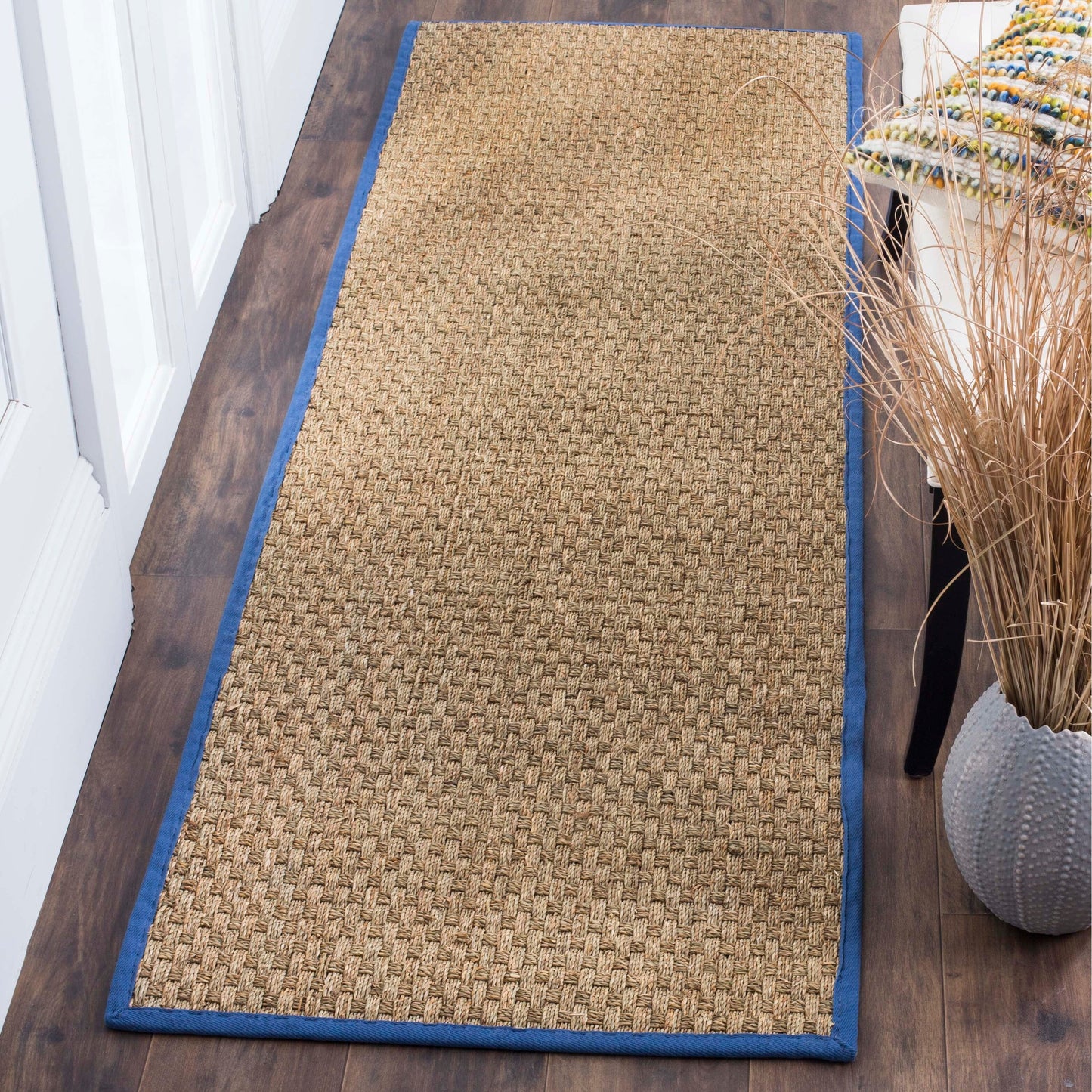 Tapis SAFAVIEH en fibres naturelles Zymryd tissées en jonc de mer