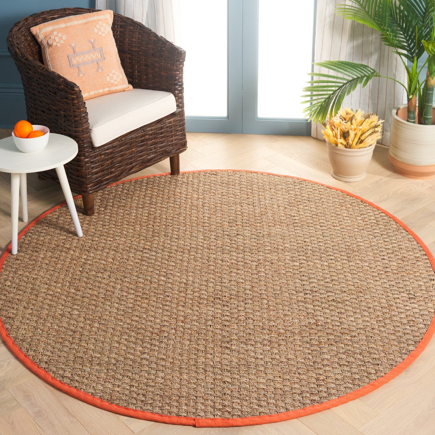 Tapis SAFAVIEH en fibres naturelles Zymryd tissées en jonc de mer