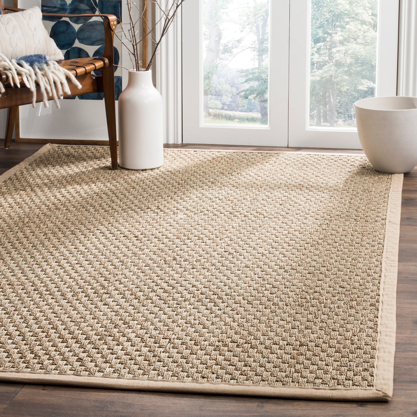 Tapis SAFAVIEH en fibres naturelles Zymryd tissées en jonc de mer