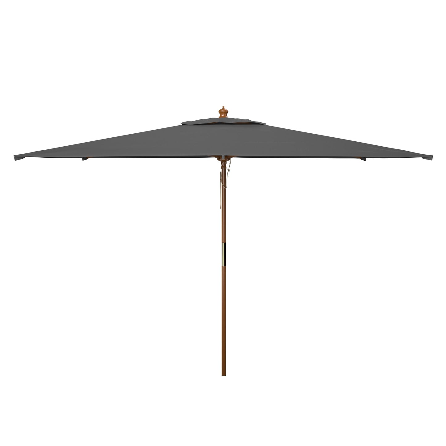 Parasol de marché extérieur SAFAVIEH Glauca de 3,35 m (11 pieds) à poulie en bois