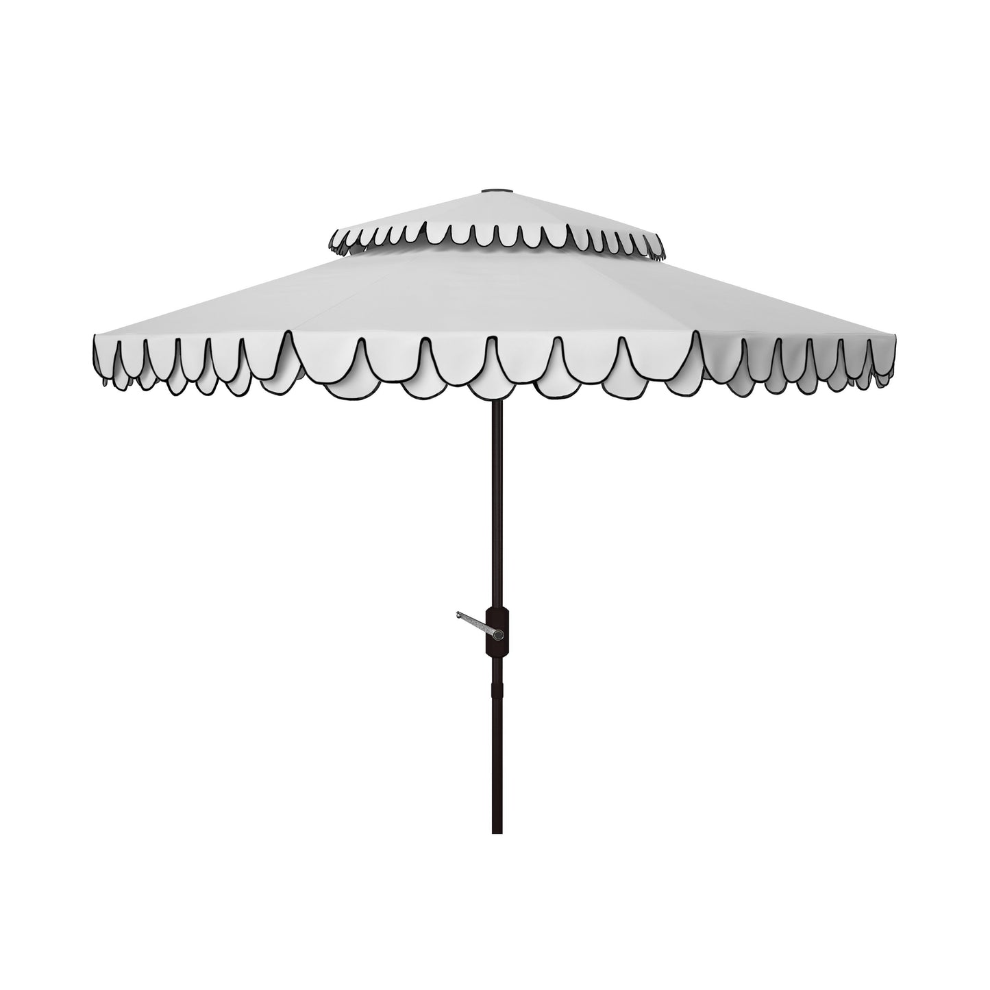 Parasol double SAFAVIEH Outdoor Kjerstin Valance de 2,74 m (9 pi)