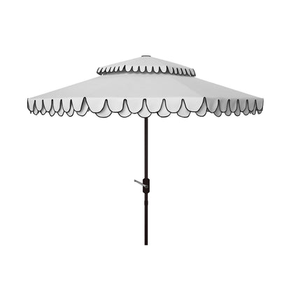 Parasol double SAFAVIEH Outdoor Kjerstin Valance de 2,74 m (9 pi)