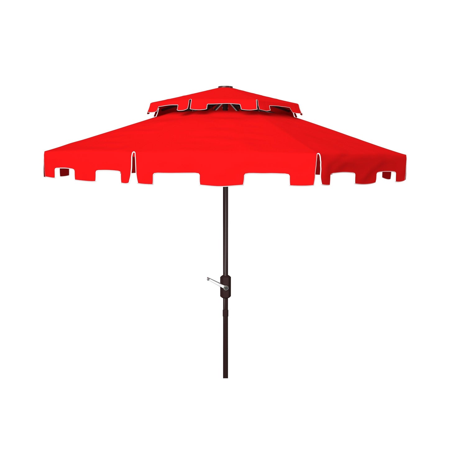 Parasol de marché double toit SAFAVIEH Outdoor Livia de 2,74 m (9 pi), base non incluse