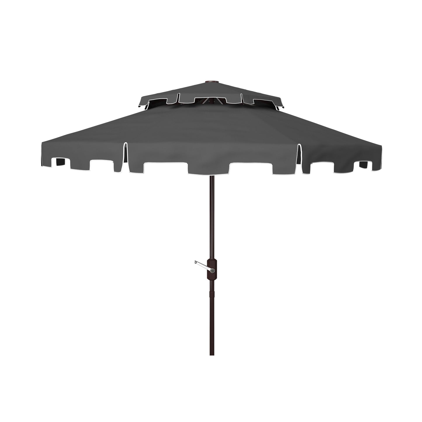 Parasol de marché double toit SAFAVIEH Outdoor Livia de 2,74 m (9 pi), base non incluse