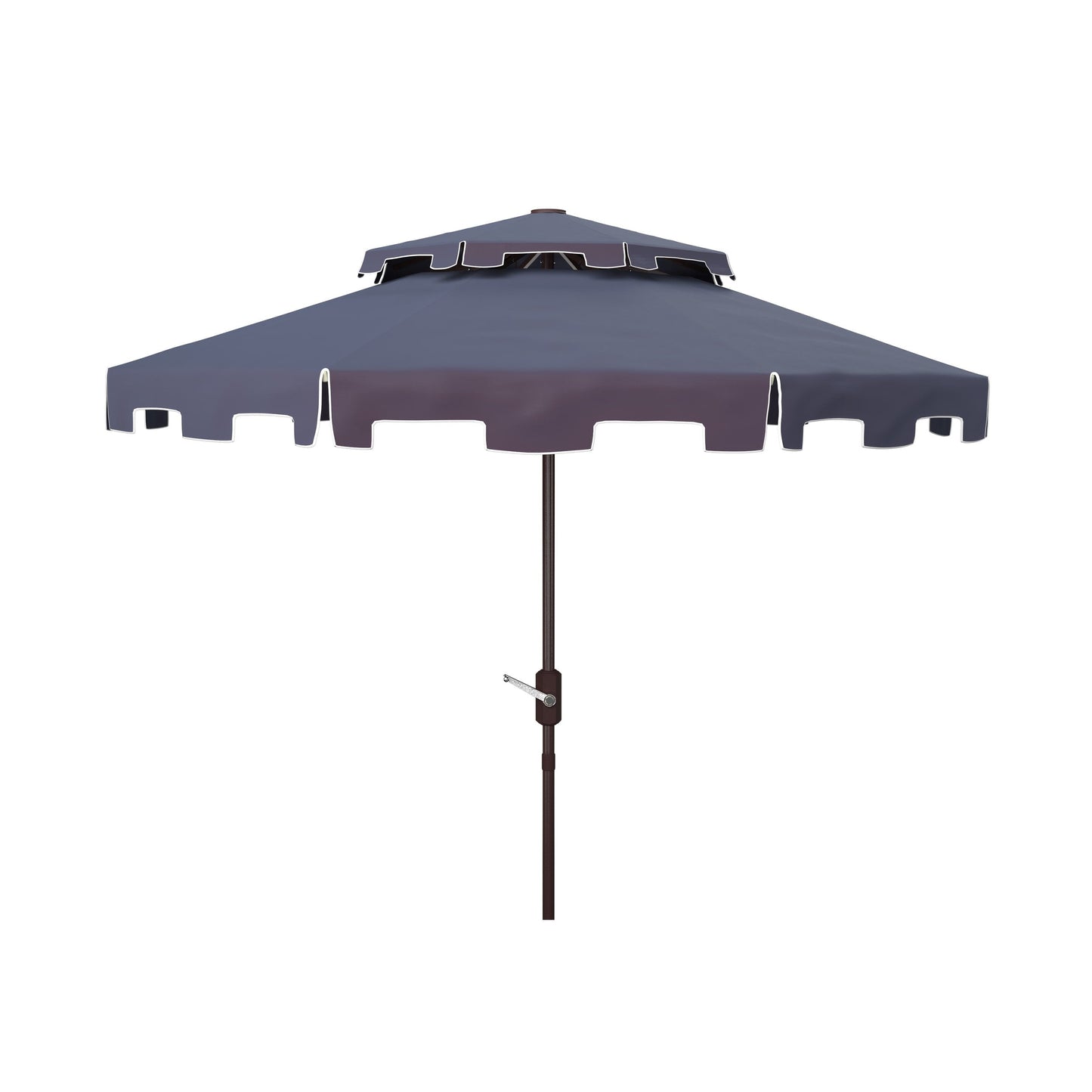 Parasol de marché double toit SAFAVIEH Outdoor Livia de 2,74 m (9 pi), base non incluse
