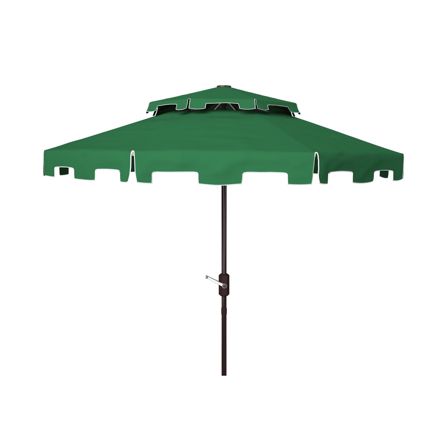Parasol de marché double toit SAFAVIEH Outdoor Livia de 2,74 m (9 pi), base non incluse