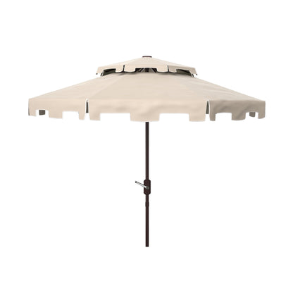 Parasol de marché double toit SAFAVIEH Outdoor Livia de 2,74 m (9 pi), base non incluse